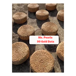 Round Rattan <b>Floor</b> <b>Cushion</b> Pad Bohemian Style Handmade Natural Fiber <b>Outdoor</b> Indoor Decor Living Room Use - Product Image 2