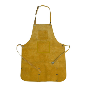 Tablier unisexe en toile de coton Harry Johnson avec poches, fermeture à boutons-pression, manches courtes, pour restaurant et bar, bretelles réglables, couleur orange - Product Image 6