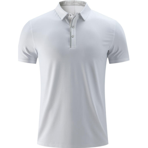เสื้อเชิ้ตแขนสั้นลำลองลายทางสำหรับผู้ชาย พิมพ์ลายดิจิทัล 100% โพลีเอสเตอร์ กันยับ มีกระเป๋า ปักลาย  ผ้าถักลายสก็อตสำหรับตีกอล์ฟ - Product Image 5