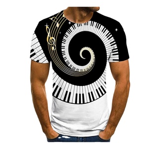 T-shirt pour homme de haute qualité, en coton 100% tissé, respirant, anti-rides, séchage rapide, coupe décontractée, col rond, grande taille - Product Image 2