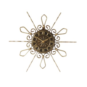 Reloj de pared de Metal de mediados de siglo, el mejor acabado, reloj de cuarzo colgante de pared de hierro creativo para sala de estar, producto caliente, pantalla de aguja - Product Image 1