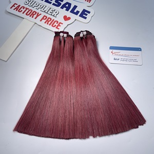 ผมตรงแบบเวฟท์สีเบอร์กันดี คุณภาพดับเบิ้ลดรอน ผมแท้เวียดนาม ลดราคาสุดๆ - Product Image 5