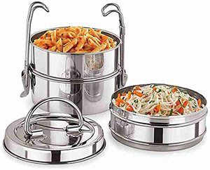 High Quality Glossy Multifunction Cheap Prices Office School Stainless Steel Wire Locking Round Shape Clip Tiffin <b>Lunch</b> <b>Box</b> Lid - Product Image 4