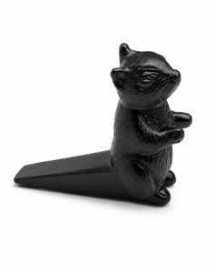 Topes de Puerta de Metal con Forma de Ardilla Negra, Escultura Moderna de Animal para Decoración del Hogar, Mesa de Entrada, Sala de Estar - Product Image 1