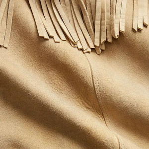 Genuine Cowhide <b>Jacket</b> <b>Western</b> Style Brown & White Professional Customized Modern Classic Breathable Turn-down Collar Winter - Product Image 5
