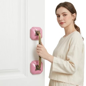 Tirador de Mueble de Cerámica en Forma de Puente, Color Rosa, Tradicional, para Cocina, Dormitorio y Uso en Exteriores, Fácil Instalación - Product Image 3
