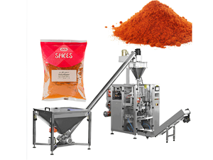 Machine de remplissage et d'emballage automatique à vis sans fin contrôlée par PLC pour poudres, épices, piments, farine et aliments - Product Image 2