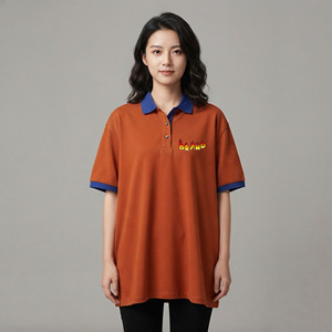 Polo personalizado para mujer 100% algodón, tejido transpirable, con logo impreso en serigrafía, estilo hip hop. - Product Image 4