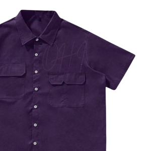 เสื้อเชิ้ตแขนสั้นแบบกระดุม ปรับแต่งได้ พรีเมียม ผ้าฝ้าย 100% เป็นมิตรกับสิ่งแวดล้อม ระบายอากาศได้ดี เหมาะสำหรับใส่ทำงานลำลอง รับผลิตแบบ OEM/ODM - Product Image 6