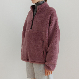 Sudadera Unisex Sherpa con Cierre de Cremallera, Cuello Camisero, Logotipo Personalizado, Felpa Suave, Cálida para Invierno, Poliéster/Algodón, Lavado Ácido - Product Image 6