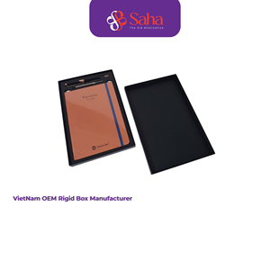 Coffret Cadeau d'Entreprise Personnalisé OEM Luxe Noir Mat, Bloc-notes, Stylo, Boîte d'Emballage, Boîte Rigide en Carton Premium, Fabricant Vietnam Facto - Product Image 1