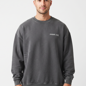 Sudadera de Cuello Redondo para Hombre, Talla Grande, de Algodón, de Alta Calidad, Tejido Suave, Informal, de Manga Larga, Clásica, 2026 - Product Image 4