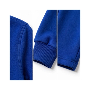 Ensemble complet de survêtement Shan Apparel pour filles, col roulé bleu, respirant, 100% polyester, couleur unie, sweat-shirt et pantalon de jogging, coupe classique - Product Image 5