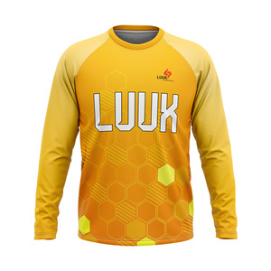 Camiseta de Manga Larga con Cuello Redondo, Estampado Geométrico, Secado Rápido, Top Deportivo para Hombre, Todas las Temporadas, Ropa Deportiva de Compresión - Product Image 1