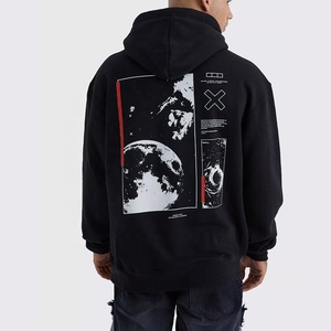 Nouveau sweat à capuche oversize en molleton uni respirant pour homme, personnalisé, en polyester/coton épais (340-360 g/m²), idéal pour l'hiver - Product Image 5