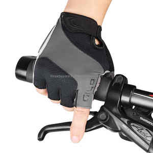 Guantes de Ciclismo de microfibra para adultos y niños Equipo deportivo de verano con cuero absorbente de golpes PU Poliéster Medio dedo - Product Image 4