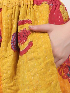 Lot en gros de shorts unisexe faits main en coton Kantha vintage, taille mi-haute, avec cordon de serrage, respirants, séchage rapide, confortables, style indien, pour la détente et le yoga - Product Image 6