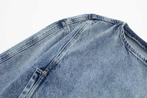 2026 Zipper <b>Fly</b> <b>Jacket</b> OemCustom New <b>Women's</b> Vintage Washed Denim <b>Jacket</b> With Zipper Motorcycle <b>Jacket</b> Crop Top for <b>Women</b> - Product Image 6