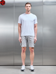 Pantalones Cortos Deportivos Ligeros de Secado Rápido para Hombre, Cintura Elástica, Color Sólido, Casuales, para Correr, de Nailon, con Bolsillos Laterales - Product Image 3
