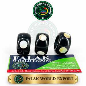 Bague en corne de buffle polie, bijoux de fête pour mariage et anniversaire, vente chaude, couleur corne naturelle, par Falak World Export - Product Image 5