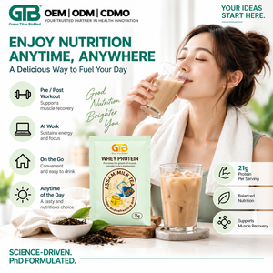 ผงโปรตีนเวย์เสริมอาหาร OEM สำหรับฟื้นฟูกล้ามเนื้อ สูตรเฉพาะ ผลิตภายใต้แบรนด์ของคุณเอง ผลิตในไต้หวัน - Product Image 4
