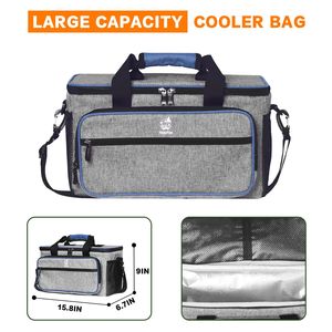 Carrello Pieghevole da 140L con Freno per Ogni Terreno e Tettuccio Rimovibile per Campeggio - Product Image 5
