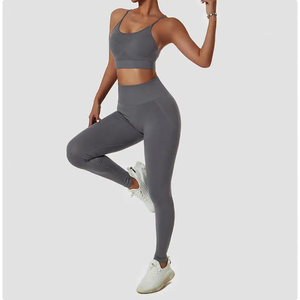 Vêtements de sport pour femmes, sans couture, respirants, réversibles, séchage rapide, soutien-gorge de sport, grande taille, gym, fitness, yoga, vêtements de sport - Product Image 5