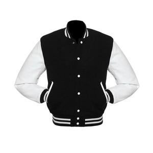 Chaqueta Varsity de Alta Calidad Hecha en Fábrica para Hombre, Estilo Letterman con Mangas de Cuero, Cálida para Invierno, Estilo Formal, Marca Privada - Product Image 1