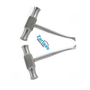 Elevadores de punta de raíz de barra transversal de acero inoxidable, juego de 2 piezas (izquierda y derecha) con agarre moleteado, instrumentos quirúrgicos dentales - Product Image 1