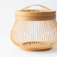 Hochwertige hand gewebte Rattan Box mit Deckel Kunst handwerk Geschenk Dekoration Zubehör Vietnam esi scher Hersteller für Wohnkultur