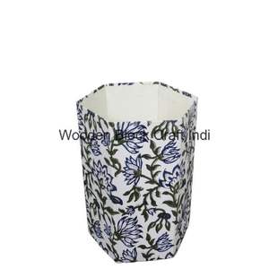 Cubo de basura hexagonal de cartón de alta calidad, diseño abierto y ecológico para uso doméstico, de oficina o hotelero, exportador indio. - Product Image 1