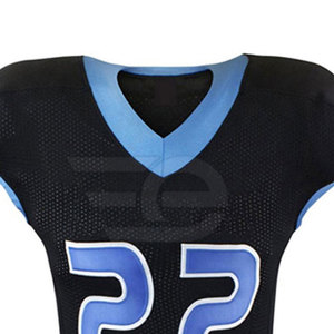Tenue d'entraînement de football américain haute performance pour équipe, personnalisable avec logo, respirante, 100 % polyester, manches courtes, légère - Product Image 4