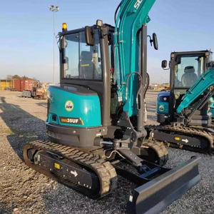 Excavadora de cadenas usada confiable de 3 toneladas con pocas horas de operación y cabina ROPS completamente cerrada para contratistas comerciales - Product Image 1