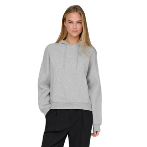 Women Oversized Hooded Sweatshirt Solid Color Full Sleeve Fleece Hoodie With Pockets Breathable Autumn Wear Hoodie For Women - Product Image 3