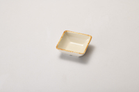 Petit bol carré en mélamine beige rustique, bol à sauce Banchan incassable pour restaurant japonais Izakaya coréen
