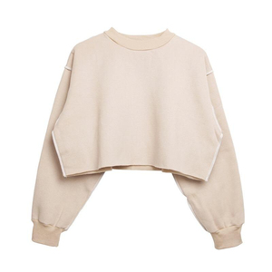 เสื้อยืดคุณภาพสูงแบบกำหนดเองสำหรับผู้หญิง แขนยาว ครอปท็อป ฮู้ดดี้ - Product Image 3