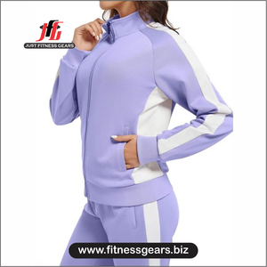 Tracksuit Women's <b>Hooded</b> Tracksuit Set <b>Zip</b> up Jacket & Loose Sweatpants Casual Sporty Outfit - Product Image 6