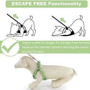 Harnais pour chien léger et écologique avec fermeture à boucle en plastique, logo personnalisé, gilet de luxe pour la promenade et l'entraînement des animaux de compagnie, vente en gros - Product Image 6