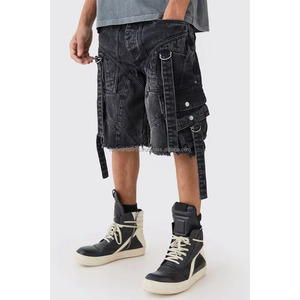 Shorts en jean personnalisés OEM du Pakistan pour hommes – Fournisseur – Design léger et extensible pour l'été et la mode streetwear - Product Image 1