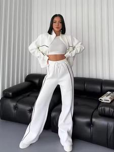 Ensemble 2 pièces coupe-vent décontracté pour femme, tendance, anti-plis, prix abordable, survêtement coupe-vent personnalisable - Product Image 6