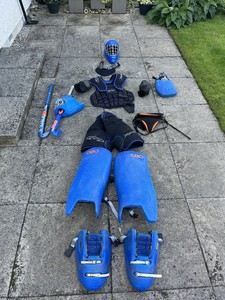 Eoin Winston Sports Field Hockey Goalkeeper Kit High Quality <b>Rebound</b> Standard Hockey Gloves with Leg Guard and Abdominal Guard - Product Image 2