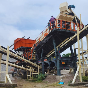 โรงงานผลิตวีเอสไอแบบติดตั้งบนล้อสำหรับหินกรวด – ถังป้อนวัสดุ + เครื่องบดแบบกระแทก + ตะแกรงสั่นสะเทือน + สายพานลำเลียง |   เครื่องทำทรายเคลื่อนที่และวัสดุผสม - Product Image 5