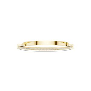 Brazalete Minimalista Plano con Diamantes para Hombre – Brazalete de Alambre con Pavé de Diamantes Cultivados en Laboratorio VVS DEF CVD en Oro de 9K, 10K, 14K y Plata 925 - Product Image 5