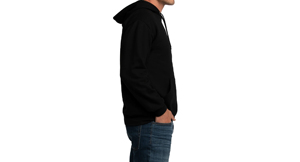 Nouveaux sweats à capuche pour hommes à manches longues, style pull-over, effet usé, couleur unie, pour l'extérieur, mode urbaine - Product Image 4
