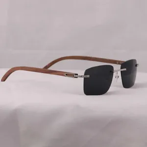 Gafas de Sol Cuadradas Polarizadas de Color Negro con Montura de Diamantes, Estilo Hip Hop, Unisex, Protección Ocular - Product Image 3