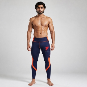 Leggings pour hommes durables, fabriqués avec des matériaux extensibles de qualité supérieure, offrant des performances fiables, un confort optimal et une qualité durable. - Product Image 1