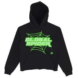 Sudadera con Capucha de Alta Calidad para Invierno, Diseño de Araña, 100% Algodón, Teñido Liso, Personalizada, con Dobladillo sin Cordón - Product Image 1