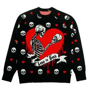 Pull en tricot jacquard personnalisé pour femmes, manches longues, tricot tendance, pull entièrement personnalisé - Product Image 1