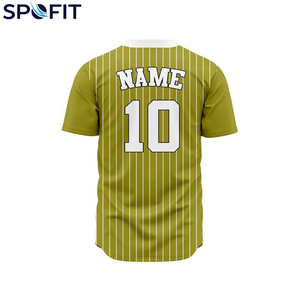 Maillot de baseball personnalisé à sublimation intégrale, col en V, vêtement de sport, t-shirt à séchage rapide, impression par sublimation, nom et numéro personnalisés - Product Image 2