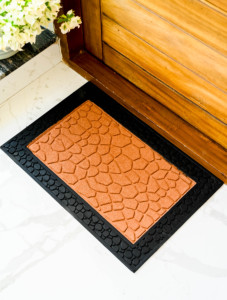 StoneGrip Heavy Duty Polypropylene Moulded Door Mat with Rubber Backing and Rubber Edge Border Anti Slip Outdoor Entrance Mat - Product Image 1